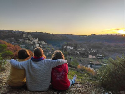 coucher soleil jeunes amitié